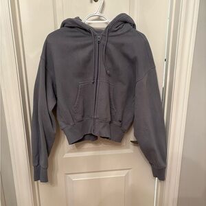TNA Cozy Fleece Hoodie in Gray